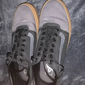 Grey and black vans